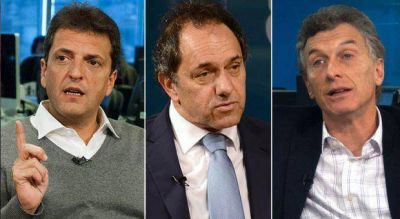 Otra encuesta ubica a Massa primero, seguido por Macri y Scioli tercero