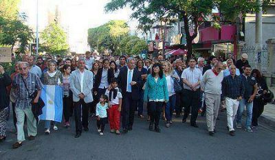  Con Poggi a la cabeza, miles de puntanos marcharon pidiendo justicia por Nisman
