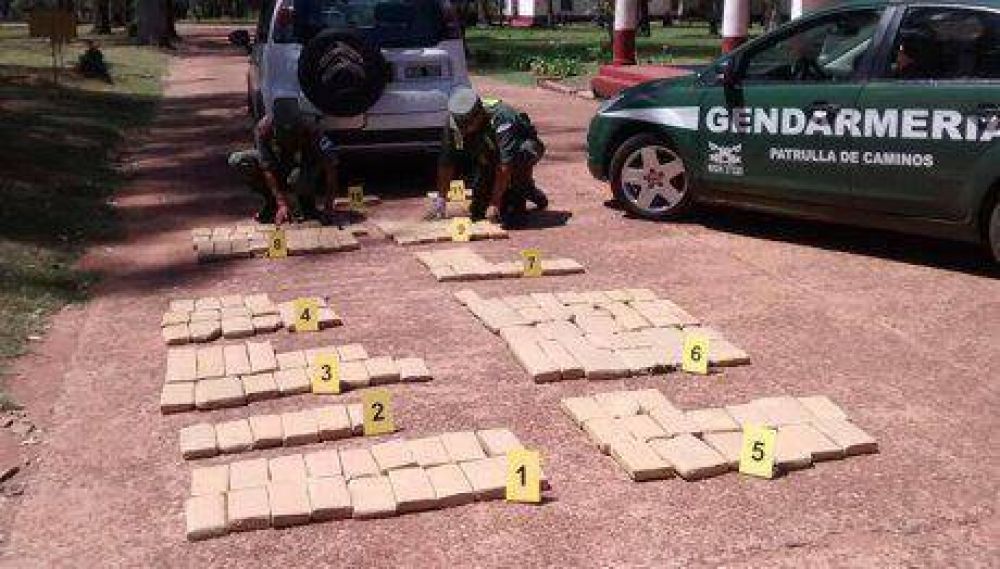Santo Tom�: Gendarmer�a Nacional secuestr� 132 kilos de marihuana