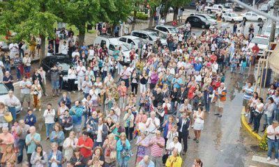 Los pilarenses marcharon por el 18F a pesar de la lluvia