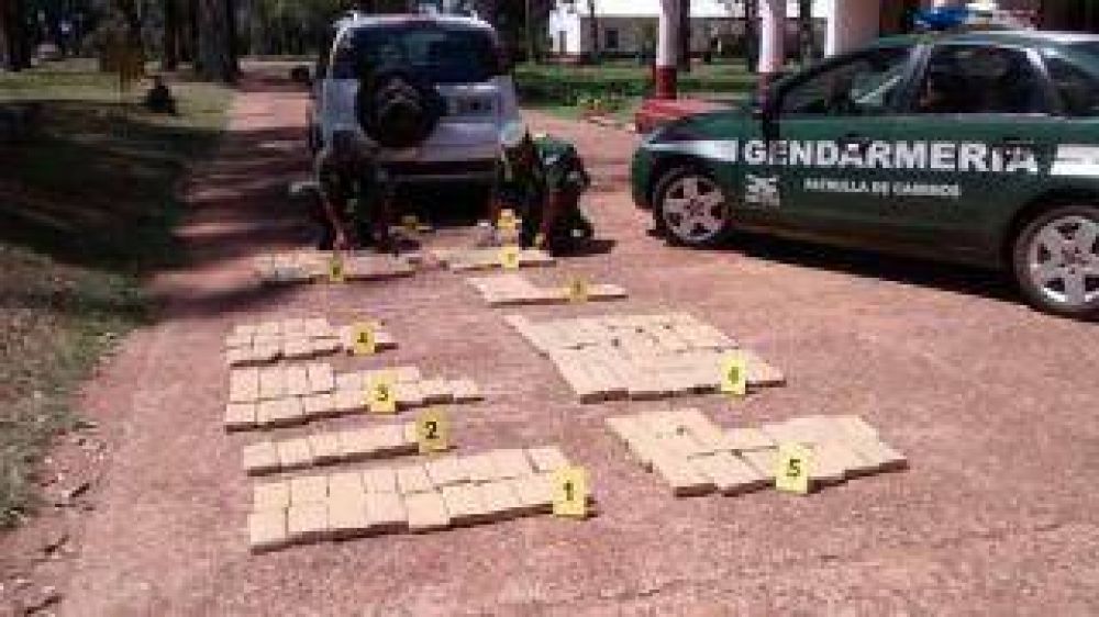 M�s de 160 kilos de droga logr� incautar Gendarmer�a