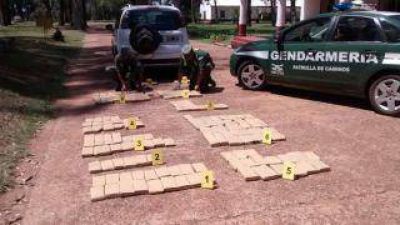 M�s de 160 kilos de droga logr� incautar Gendarmer�a