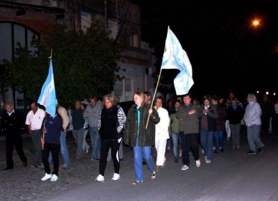 En Dorrego tambi�n marcharon por Nisman