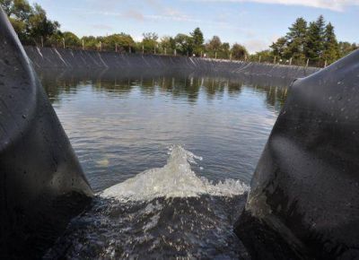 Arreglaron el embalse que perd�a 100 mil litros por hora