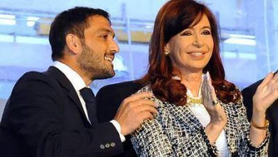 Cristina junto a Mussi, el lunes en Berazategui
