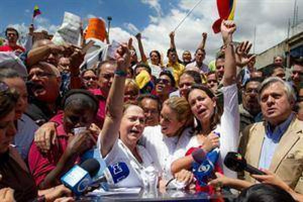 Gran marcha en Venezuela para pedir la liberaci�n del alcalde Antonio Ledezma