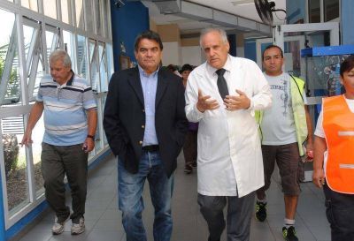 Guti�rrez recorri� el Hospital de Quilmes junto a su nuevo Director