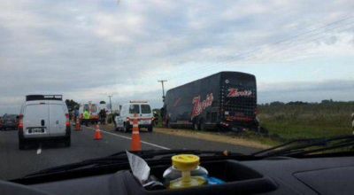 Al menos 10 heridos por el choque de un micro en la ruta 2