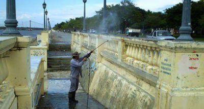 Obras de mantenimiento de la Costanera Oeste