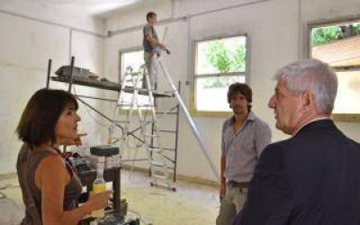 San Fernando: Andreotti recorri� las obras en la Escuela 40 