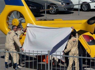 Alonso se accident� en los ensayos de la F�rmula 1