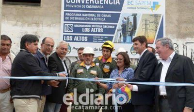 Luc�a Corpacci inaugur� la reconversi�n del sistema el�ctrico en Los Altos