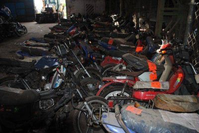 TRANSITO: OPERATIVOS DE CONTROL DE TR�NSITO Y NUEVO DESGUACE DE MOTOS EN CHASCOMUS
