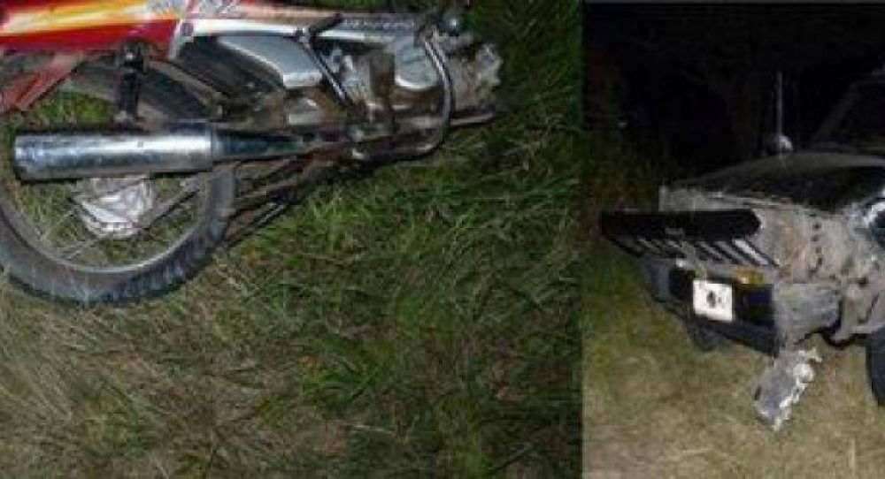 Motociclista falleci� tras violento choque frontal