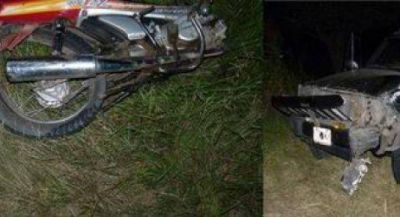 Motociclista falleci� tras violento choque frontal