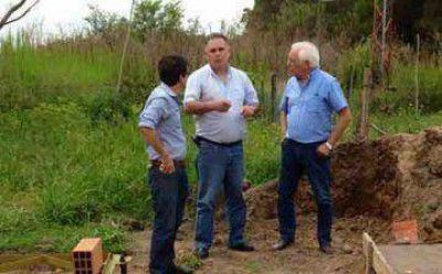 Avanzan obras de agua en Monte y anuncian importante colector cloacal para la Laguna	