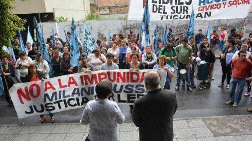 Libres del Sur march exigiendo procesamiento de Milani