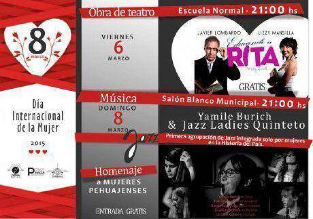 D�a Internacional de la Mujer en Pehuaj�: actuar� el Quinteto �Las Damas de Jazz�