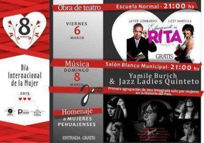 D�a Internacional de la Mujer en Pehuaj�: actuar� el Quinteto �Las Damas de Jazz�