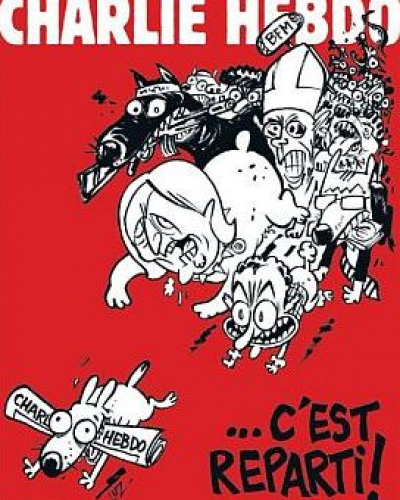 Charlie Hebdo vuelve a salir y con el Papa en la tapa