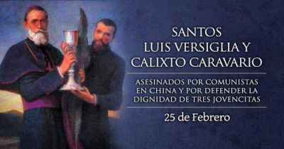 Hoy celebramos a dos santos m�rtires salesianos asesinados en China