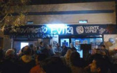 Tirotean local del Movimiento Evita en Vicente L�pez