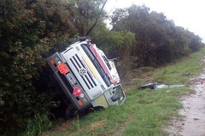 Dos accidentes con camiones en el mismo lugar