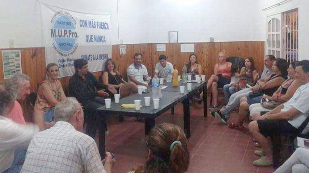 Fuertes busca sumar a vecinalistas de Diamante