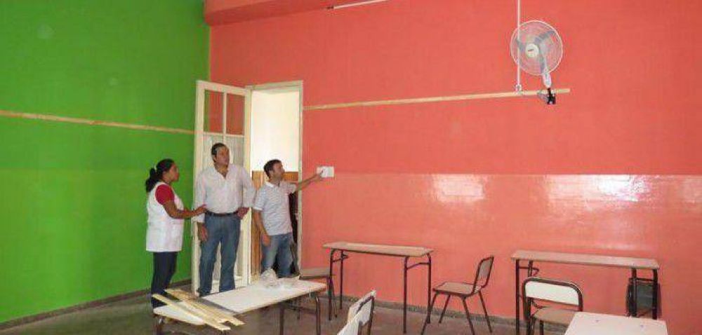 Con recursos del Fondo Educativo contin�an las mejoras en las Escuelas