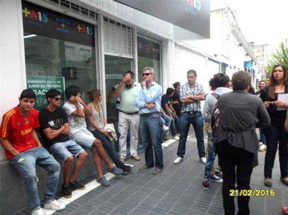 Mateo Rossi en una jornada del Frente Renovador, en Jun�n