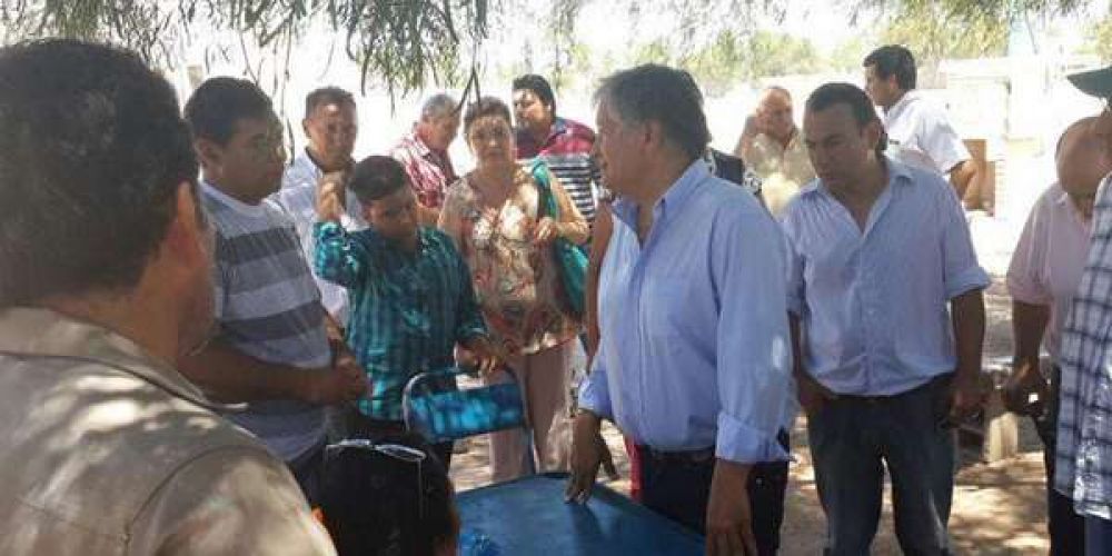 El ministro Bosetti visit Portezuelo y localidades aledaas
