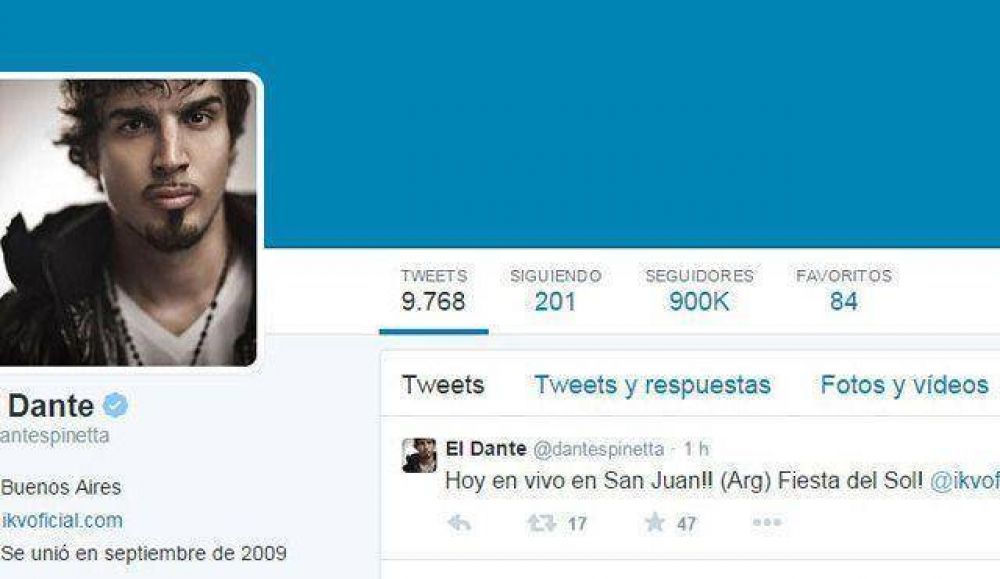 Dante Spinetta ya palpita su presentaci�n en San Juan