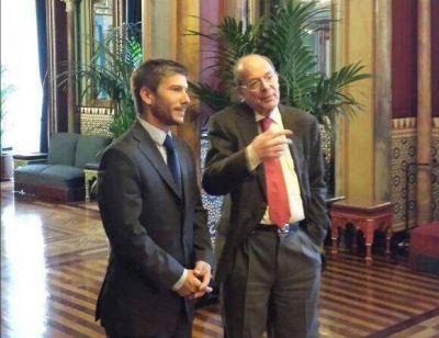 Santiago Bonifatti fue recibido por el Alcalde de Bilbao
