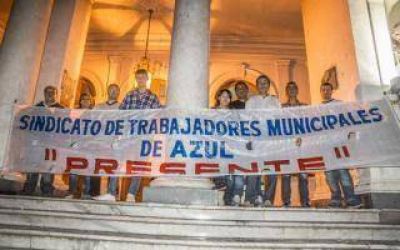 Azul: Trabajadores municipales tomaron la sede del Gobierno de Inza