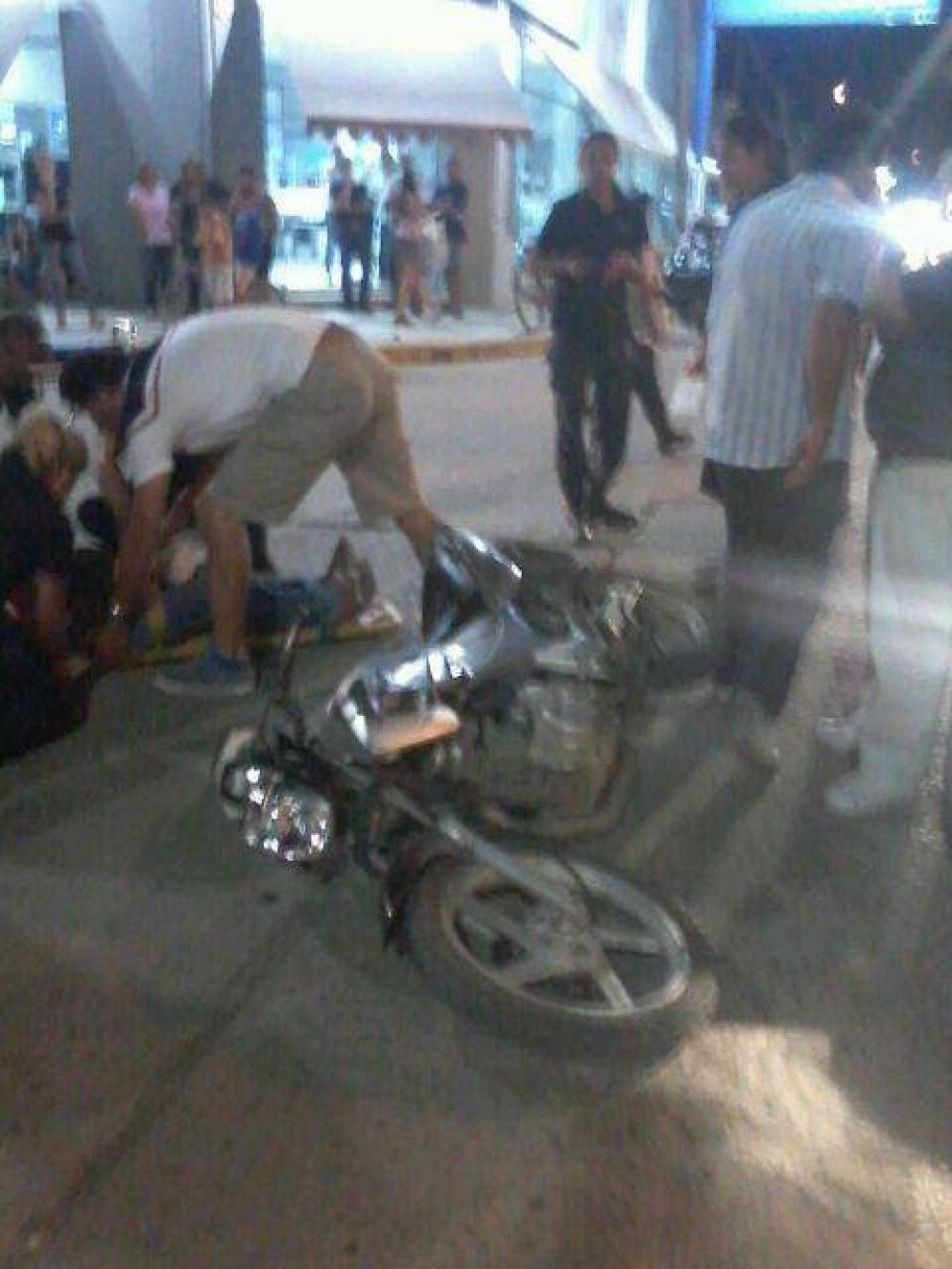 Accidente en pleno centro