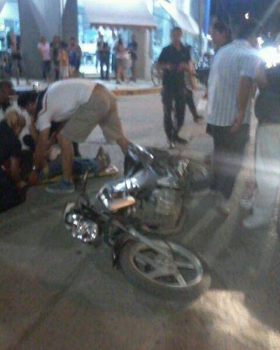 Accidente en pleno centro