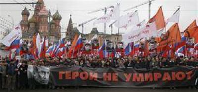 Masivo pedido de justicia por Nemtsov