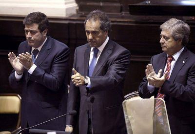 Con elogios al modelo K, Scioli inaugur� el a�o legislativo