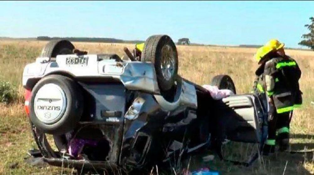Nuevo despiste y vuelco en la Ruta 88
