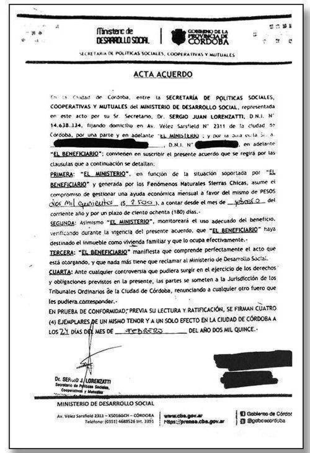Para acceder a ayuda oficial, los damnificados deben �renunciar� a demandar a la Provincia