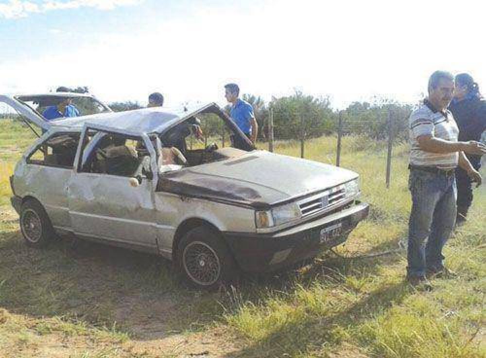 Vuelco en ruta 75 dej� a un hombre en grave estado