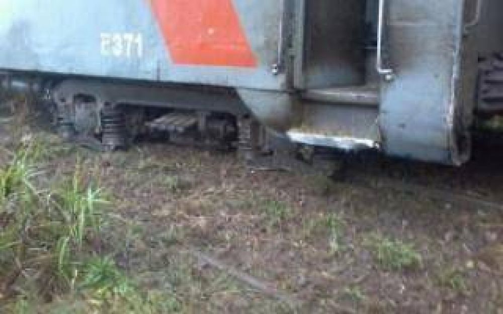 Descarril� tren de la l�nea San Mart�n en Chacabuco