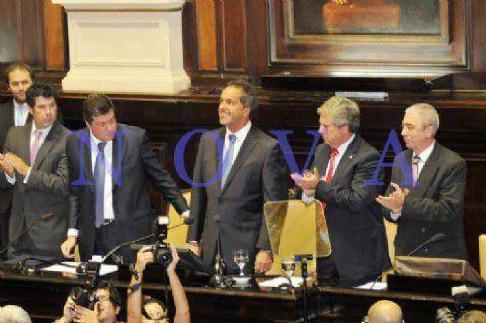 Daniel Scioli en la Asamblea Legislativa: 