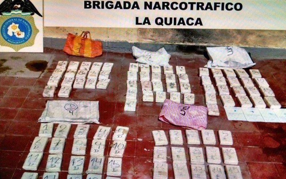 M�s de 100 kilos de coca�na secuestrados en La Quiaca