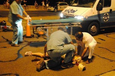 Tragico final: falleci� la mujer arrollada por una moto en Felix U. Camet 