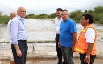 El gobernador recorri� la Autopista Rosario-Santa Fe a la altura del arroyo Colastin�