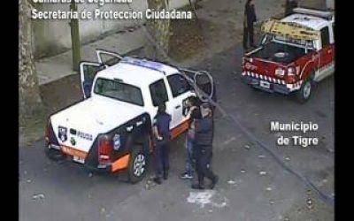 Tigre: Incendi� un micro escolar y qued� detenido gracias a las c�maras