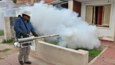 Por el dengue, intensifican fumigaciones