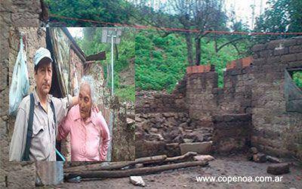 Salta: Comunidad Lules denuncia que el gobierno impide ayuda para una anciana que perdi su casa por la tormenta