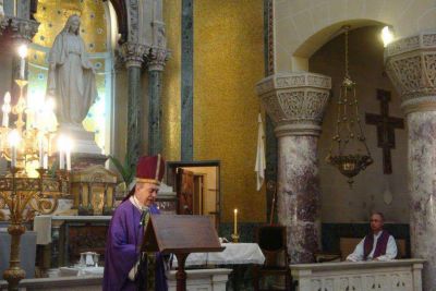 El obispo presidió la misa por el 103° aniversario del Unzué 